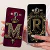 Transparent For Samsung J3 2016 SM-J320H SM-J3109 Cover For Samsung Galaxy J3 2016 Case Luxury Crown A-Z Letters 2D Flat Pattern