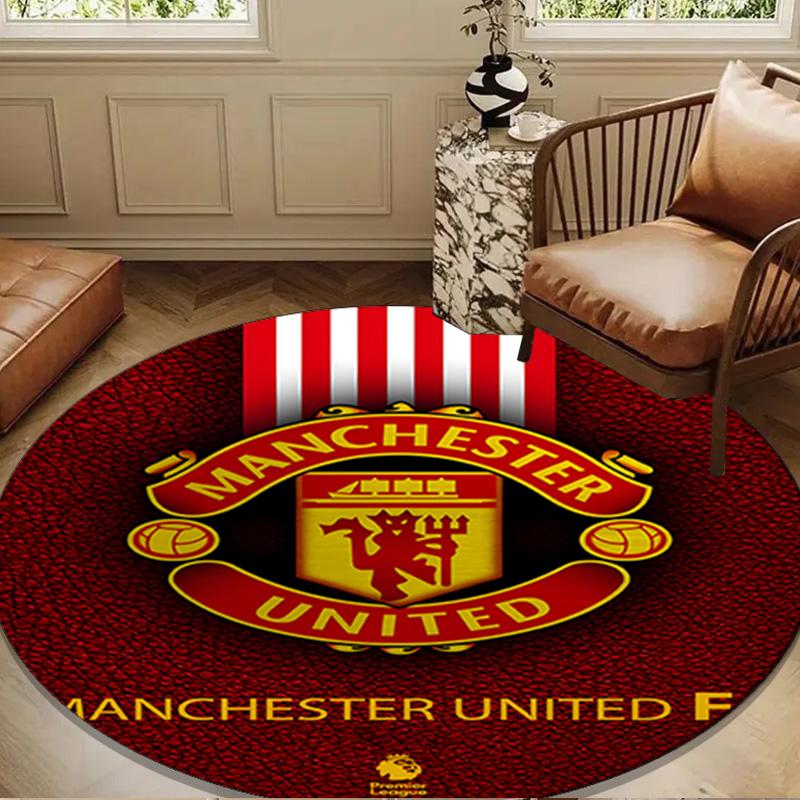 Man-chester football Round mat Home Decor, Chair rug For livingroom,Bedroom, doormat home decor Birthday Gift Christmas Gifts