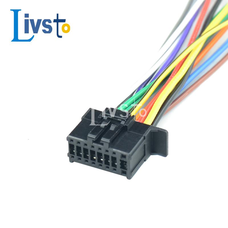 16 Pin Radio Wiring Harness CD Player Power Cord Car Audio Power Wire Audio Cables /&16P чёрный