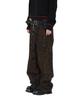 AAKAM Python Patterned Denim Pants (Brown)