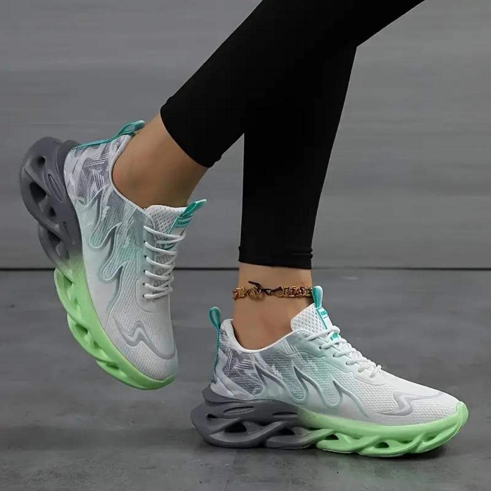 Womens Ladies Walking Tennis Shoes Slip On Lightweight Casual Running Sneakers Soft Sole Trainers De Mujer