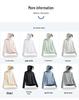 UPF100+ Ice Silk Sun Protection Jacket with Removable Brim - Anti-UV, Cooling, Breathable for Outdoor Use