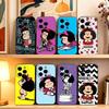 Mafalda C-Cartoon Handyhülle Für iPhone 17,16,15,14,13,12,11 Plus,Pro Max,XS,Weiche Silikon Schwarz Hülle