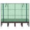 Vidaxl Raised Planter with Greenhouse, Rattan Look, 160X40X140 Cm