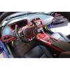 For Jaguar XE 2016-2021 Red Carbon Fiber Driver's Side Dash Control Frame Trim