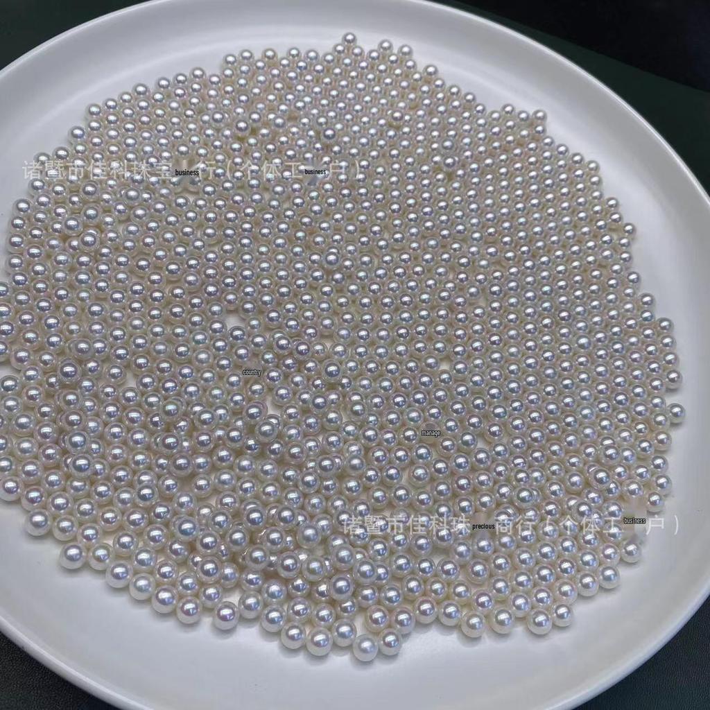High-Luster 6-6.5mm Almost Flawless Undrilled Natural Freshwater Pearl Beads for DIY Jewelry