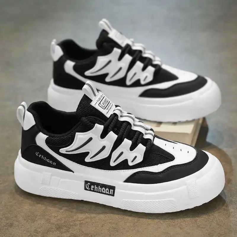 Platform In The Forest Chassure Tennis Men's Sneakers 48 Size Flat Shoes Luxury Sport Celebrity Street Shows Real