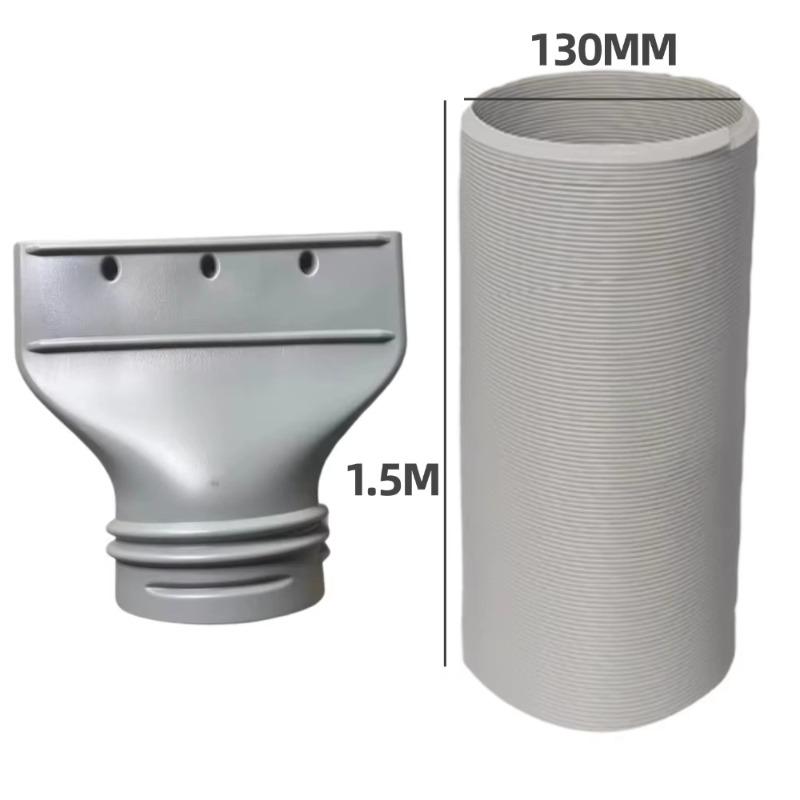 130/150mm Diameter Duct Extension Pipe Mobile Air Conditioner Exhaust Hose Accessories Flat Nozzle Exhaust Hose Window Adapter