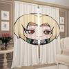 Home Interior Kitchen Curtains for Living Room 2 Pieces Blackout Curtains Door Curtain N-naruto-o Partition Bedroom Decoration