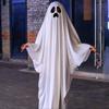 Ghostes Halloween Costumes White Ghostes Cloak Cape Halloween Cloak Cape Hat Ghostes Cosplay Supplies
