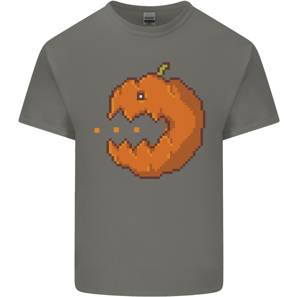 Retro Video Games Halloween Pumpkin Funny Unisexs Cotton TShirt Tee Top