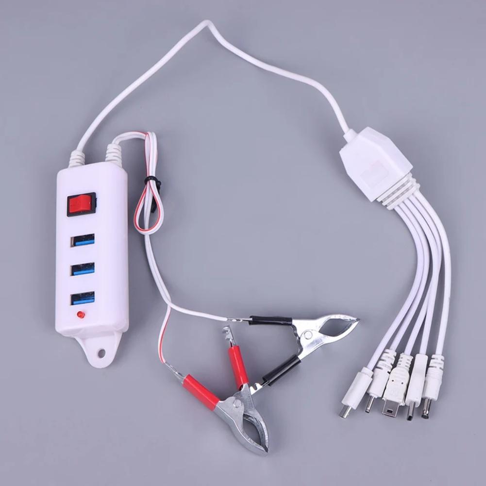 

3 port USB clip charger with built in switch for convenient power control compatible with mobile phones tablets and USB devices China Mainland