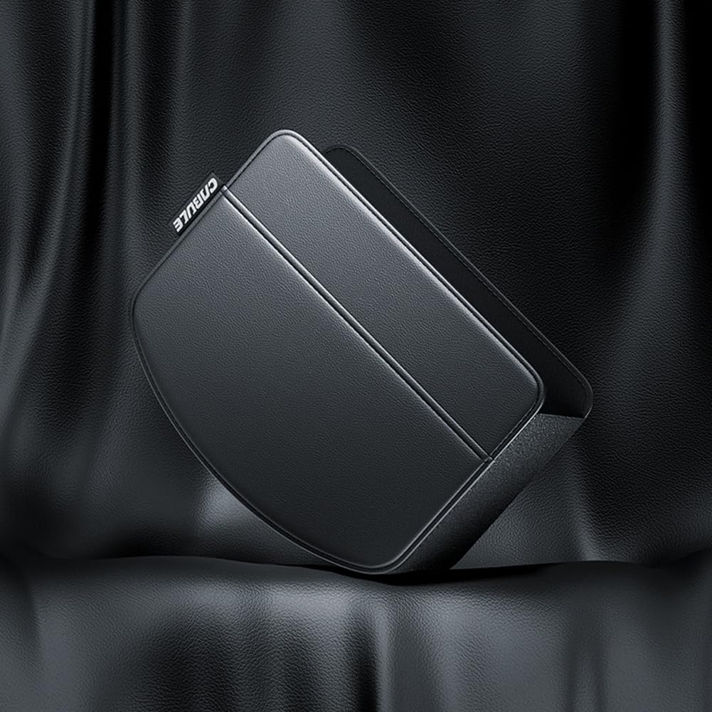 DURASIKO Car Storage Pocket Leather Small Item Organizer Car Trash Easy Holds PU Universal Car 2 Pieces Bag, Foldable, Multifunctional, Can, Compact,