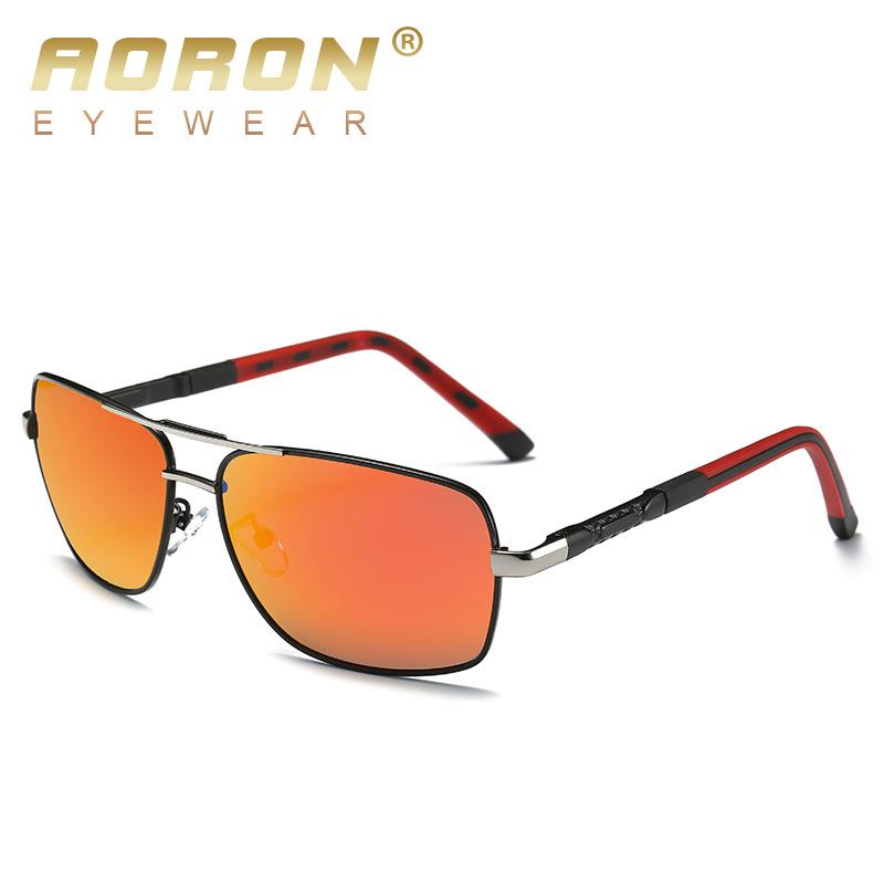 aoron More Than 100 Colors Polarized Sunglasses for Men Women Fashion Design Metal Frame Outdoor UV400 Anti Glare Driving Glasses