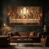 Ultima Cena Tela Arte Murale Gesù Apostoli Pittura Cristiana Pittura su Tela Religiosa Decorazione Soggiorno Sala da Pranzo Cuadros