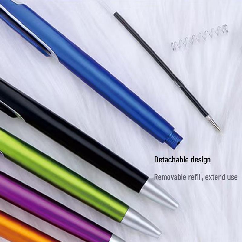 Individueller Werbekugelschreiber mit großem Clip und Farbspraylackierung - Logo-Druck möglich