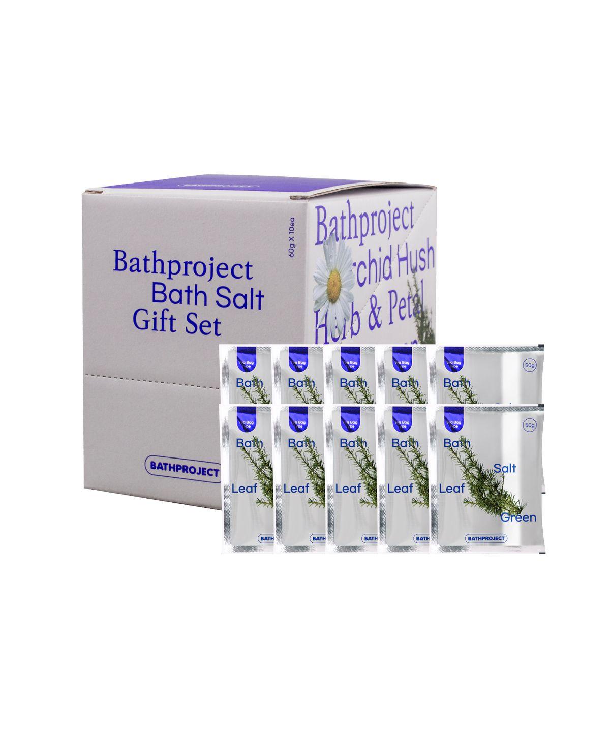 Bath Tea Salt Leaf Green Set