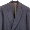 Lanvin Wool Blend Tailored Jacket Gray Double Button Men's Used