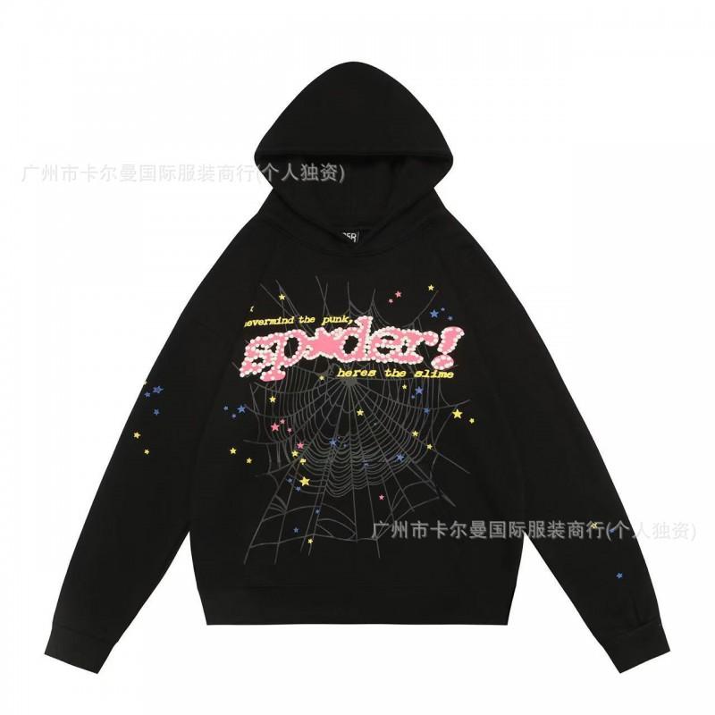 Sp5der Streetwear Hoodie Couples Unisex Oversized Cotton Pullover Sweatshirt Winter Casual Hip Hop