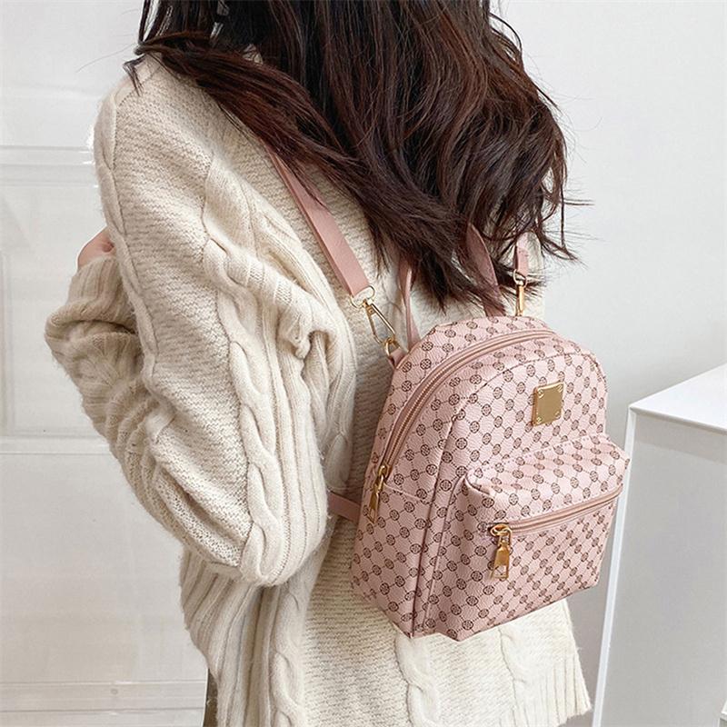 Mini Backpack Crossbody Bag Plaid Women Shoulder Phone Purse  Trendy