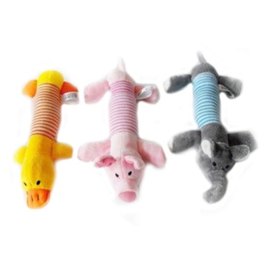 Cute Dog Toy Pet Puppy Plush Sound Chew Squeaker Squeaky Pig Elephant Duck Toy
