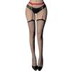 Women Sheer Thigh High Pantyhose Rhinestones Chain Suspender Tights Garter Belt Antiskid Stockings Lingerie Hosiery