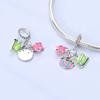 Charms Copperfat-Burning Meal Coffee Green Apple Pendant Fit Charms Plataoriginal Bracelet Bead Women Jewellery Making
