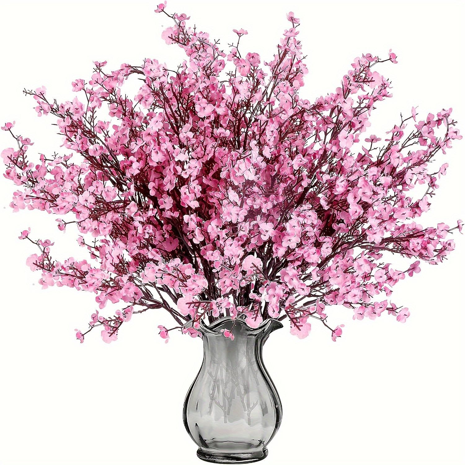 1 Stuk 5 Vork Zigeuner Pruim Handvat Boeket Simulatie Bloem Bruiloft Handboeket Huisdecoratie Set Bloemarrangement 1PCS
