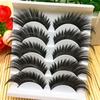 5 Pairs Beauty Thick Long False Eyelashes Exaggerated Styel Eye Lashes Extension Makeup Tools