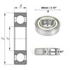 Motoforti 6307ZZ Deep Groove Ball Bearings P0 35x80x21mm Lubricated Bearings Double Metal Seal Scooter Skateboard Wheel