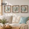 American Country Home Art 3D Beach Wooden Frame Wall Art  Coastal Style Starfish/Conch/Shell Decor  Ocean House Ornaments Inspired Mount Decor