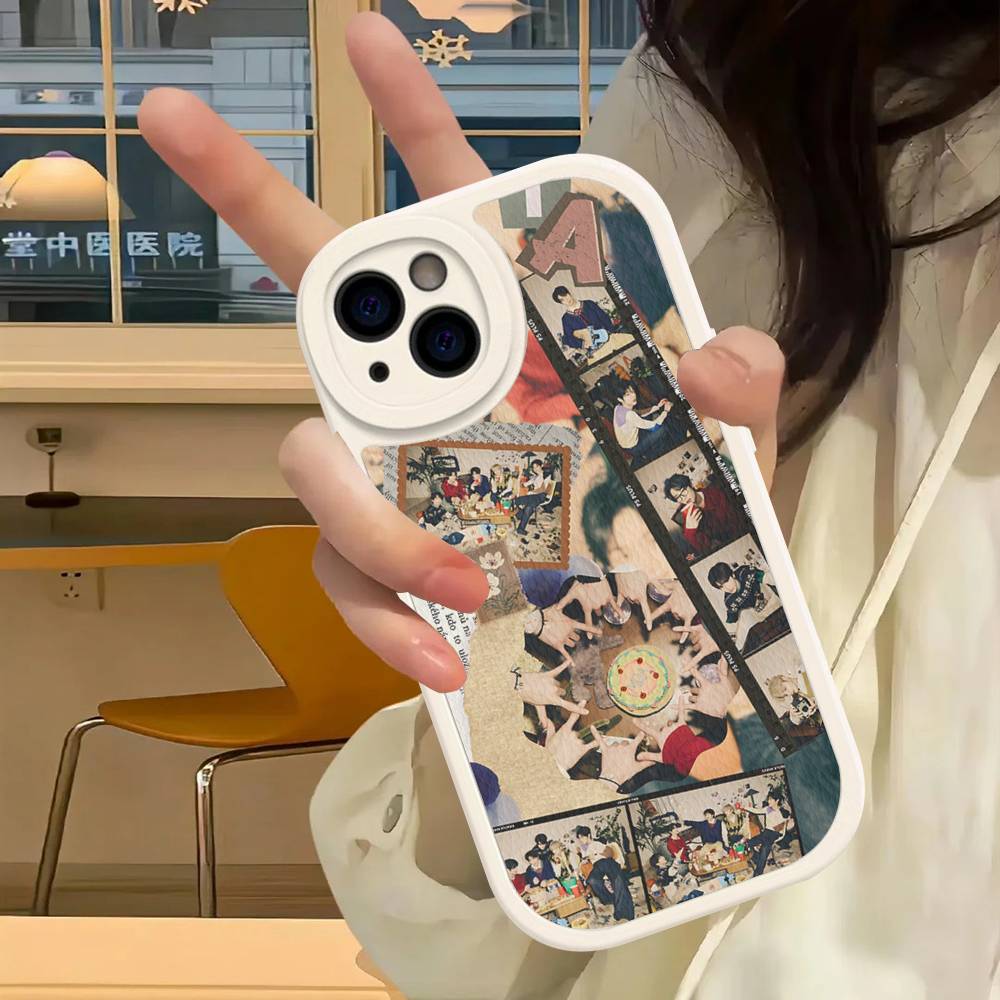 K-Kpop Group T-TXT-S Phone Case For IPhone 16 15 14 13 12 11 Pro Max Plus Leather Shockproof Cover iPhone 16 pro