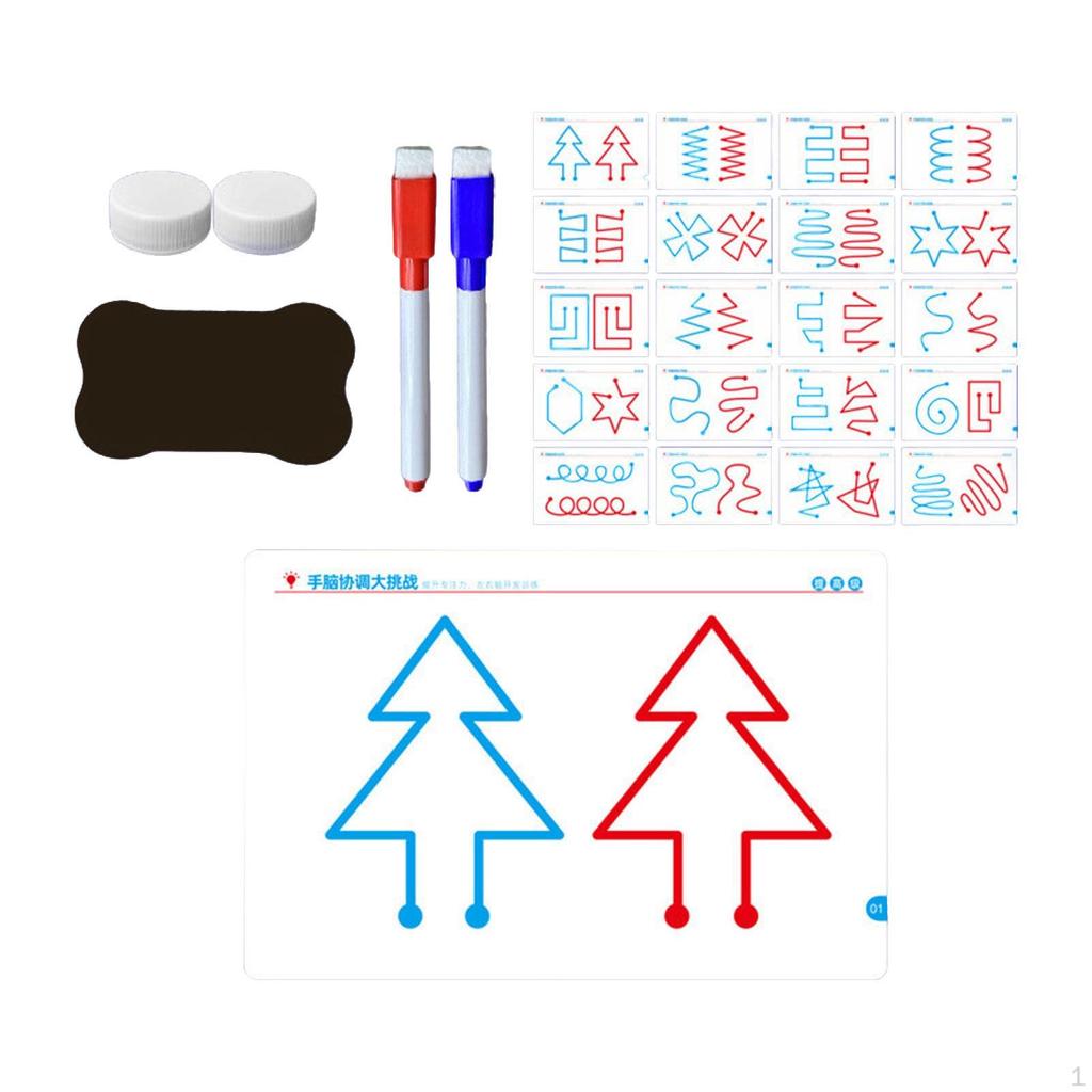 Left Right Brain Development Toy Early Learning Educational Portable Fine Motor Skills Hand Eye