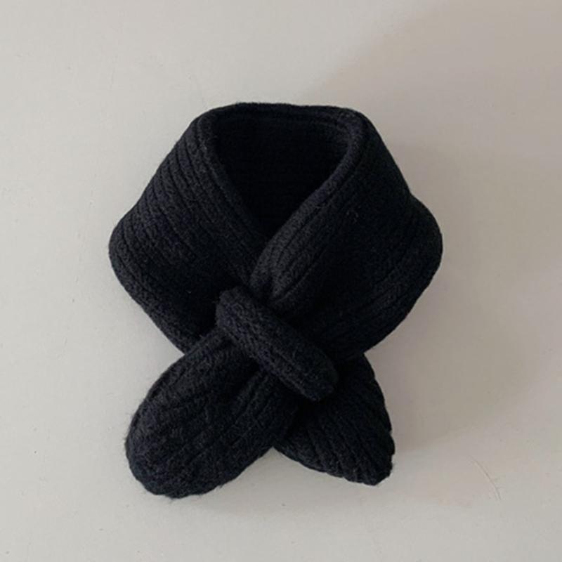 Stylish Children Wool Scarf Soft & Comfortable Kids Scarf Solid Color Scarf Knitted Scarf Perfect for Autumn & Winter