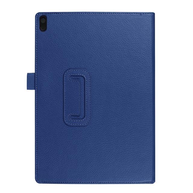 

Чохол для Lenovo Tab E10 10.1 TB-X104L Folding Stand Flip Case PU Leather Case for lenovo tab e10 10.1 Inch темно-синього кольору