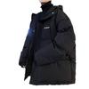 Hooded Cotton Coat Men's Winter Loose Thickened Cotton Jacket Trendy Brand Couple Student Bread Cotton Coat Warm Jacket Plus Size Men