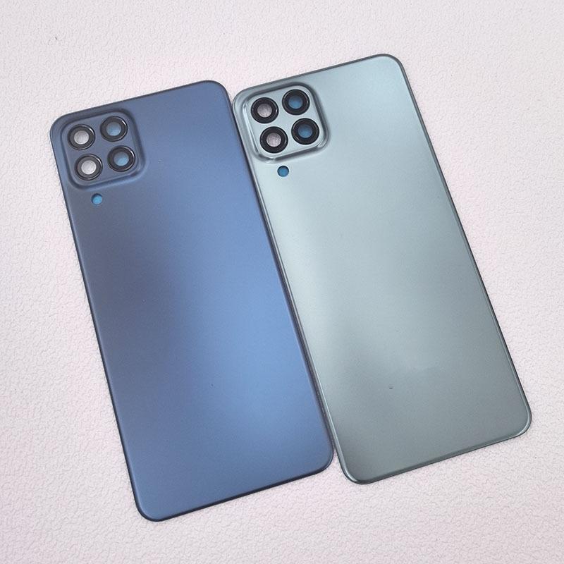 Battery Back Cover For Samsung Galaxy M53 M 53 M536F Rear Housing Case Panel Replace Part With Glass Camera Lens +Logo