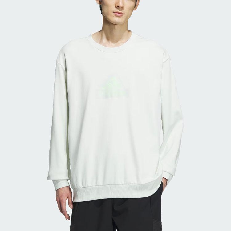 Adidas FW23 Dragon CNY Crew Neck Sweatshirt with Logo & Embroidery Men Tops Crystal-Blue IT3991