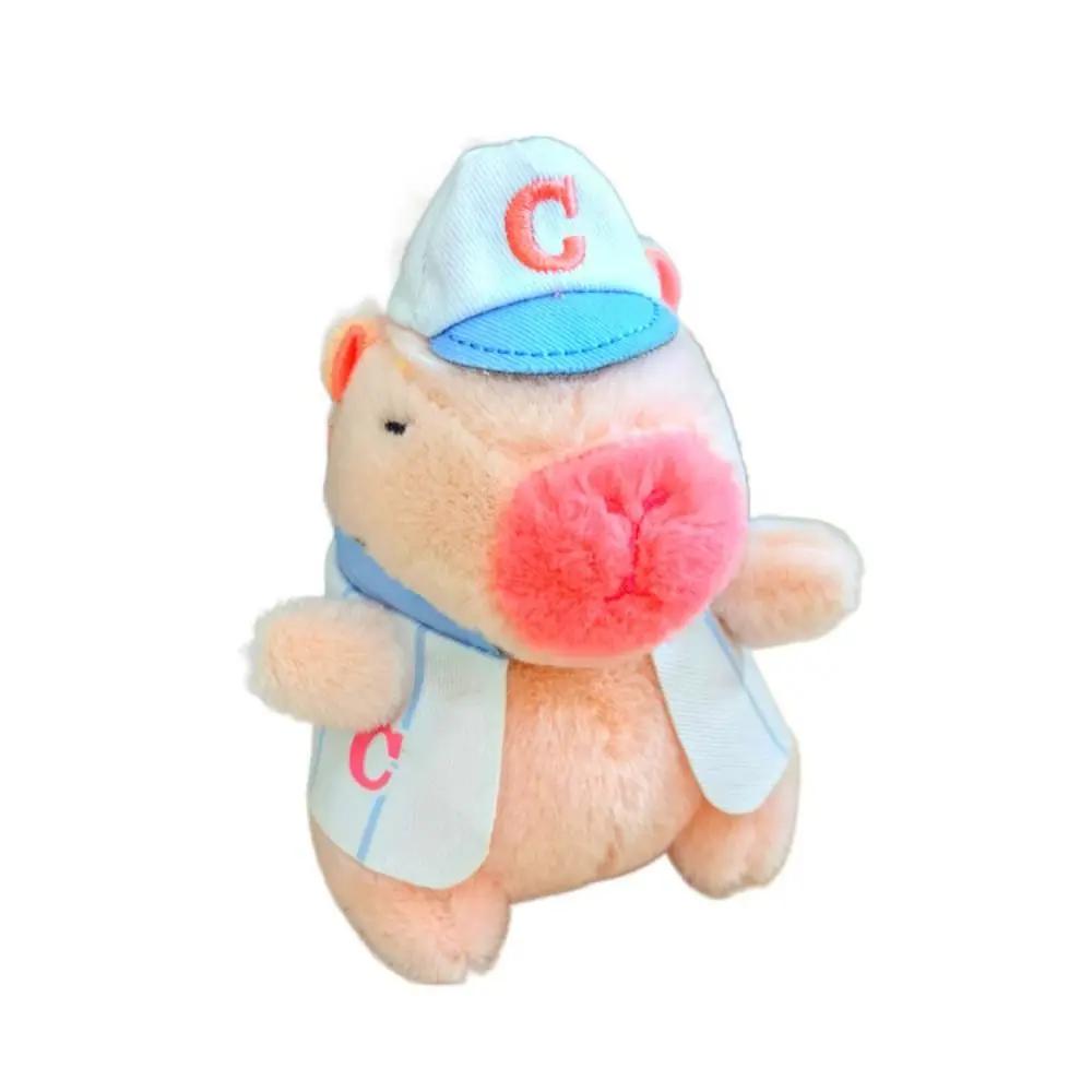 Toy Cartoon Capybara Simulation Capybara Pendant Multicolor Plush Capybara Keychain Accessories Stuffed Animals