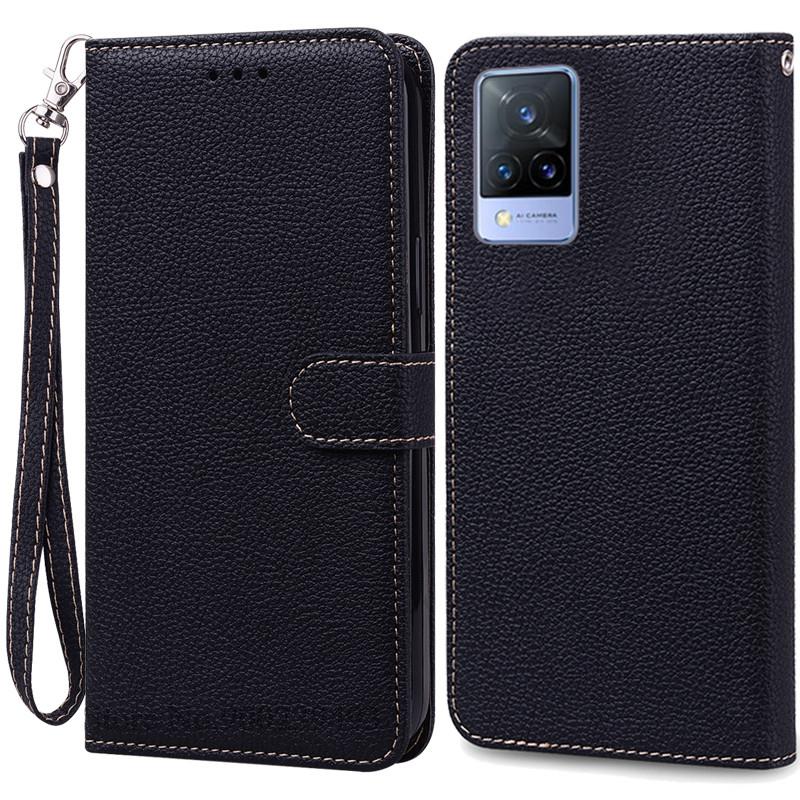 Pro Vivo V21 Pouzdro Silikonové Peněženkové Vyklápěcí Pouzdro na Telefon pro Vivo V2050 V2066 V2108 VivoV21 Kožené Pouzdro Coque pro Vivo V21 5G Fundas
