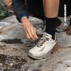 New LiNing CF Hiking Pro Water Resistant Low Top Casual Shoes Women's Gray Brown AGLU152-1