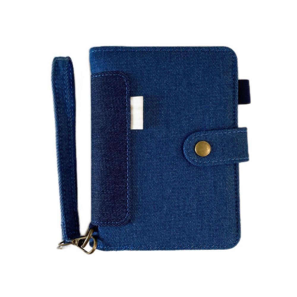 Loose Leaf Binder Notebook A7 Handwritten Diary High-end Retro Denim Notebook Gift