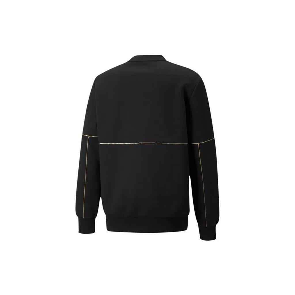 Puma Sweatshirts Men's Black Crew Neck Moderate Regular (Unisex) Sweatshirts 534410 01