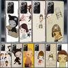 Süße Nara Yoshitomo Kunst Handyhülle für Samsung A55 A35 A25 A15 A07 A05S A16 A17 A26 A36 A37 A56 A57 Galaxy Note 20 10 A50S A71 A