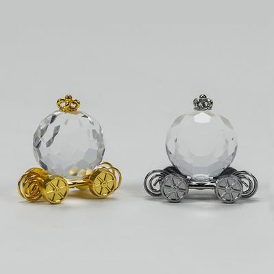 Kristall-Kürbiswagen, Metall-Hochzeitskutsche, Hochzeits-Kreativitätsgeschenke, Moderne einfache Hochzeitsdekoration, Bürodekoration
