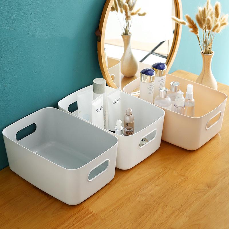 Japanese-style Plastic Storage Box for Snacks, Toys, Cosmetics, and Kitchen Sundries