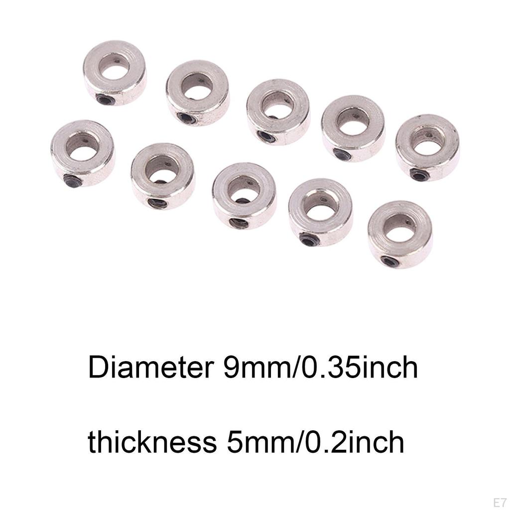 10 Pieces Airplane Model Wheel Clamps RC Landing Gear Stoppers Accessories Alloy Reliable