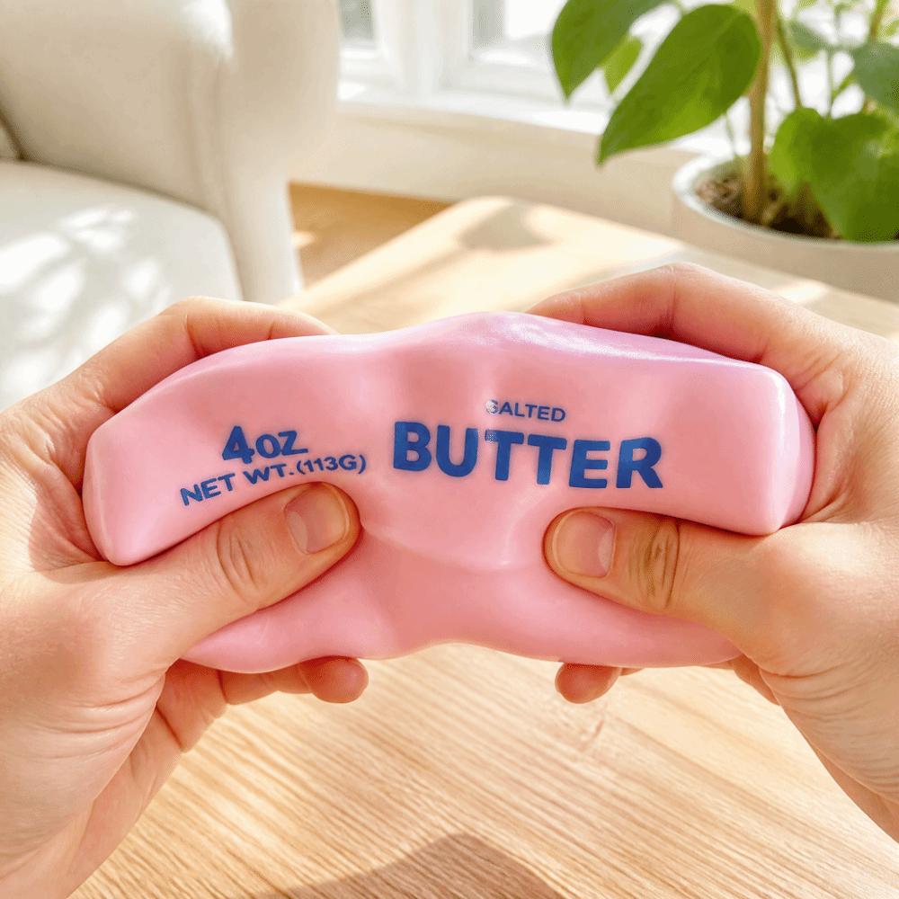 Realistic Butter Stick Squeezing Toy Plasticity Butter Stick Pinch Office Desk Toy