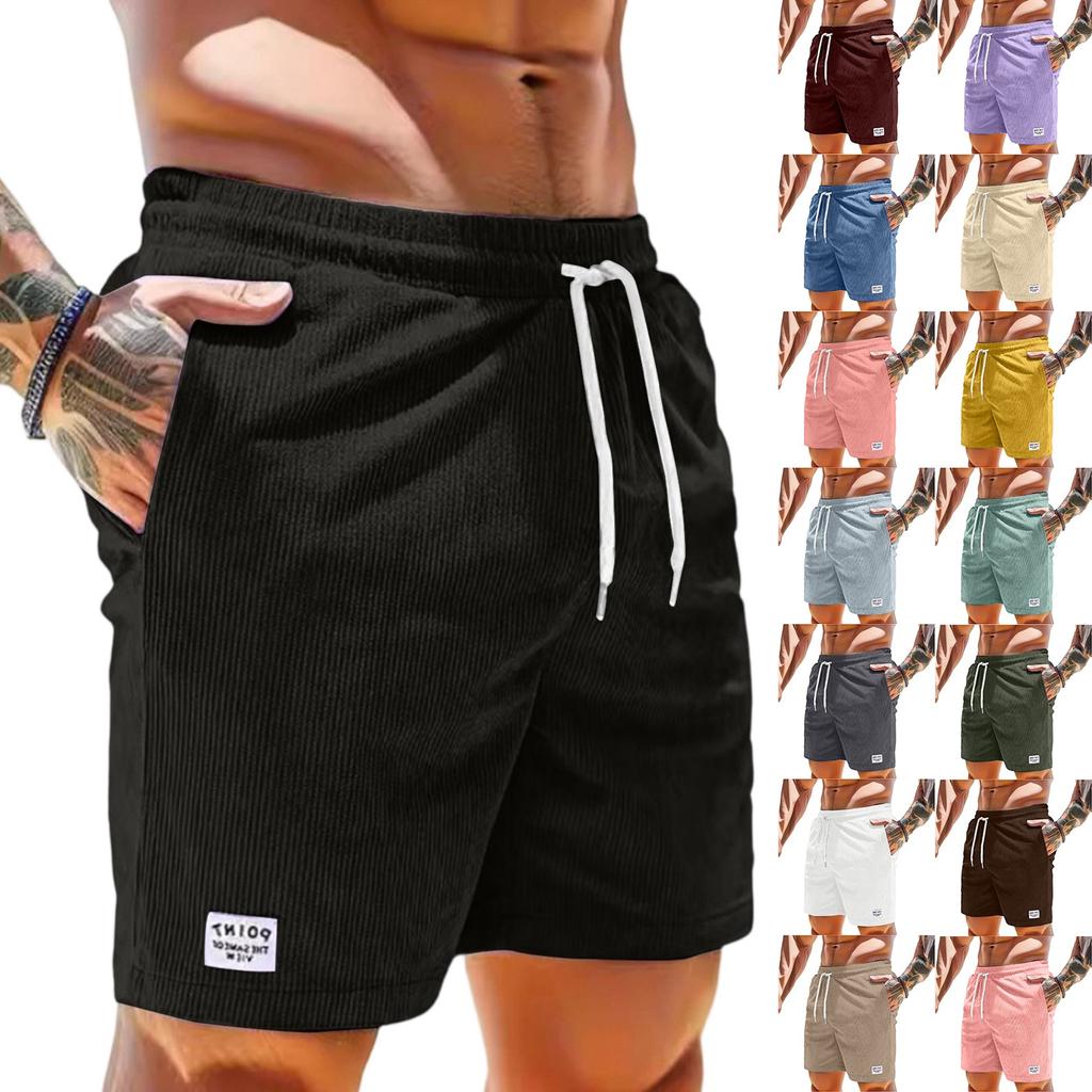 Men's Lace-up Sweatpants Men's Cargo Shorts Casual Pants