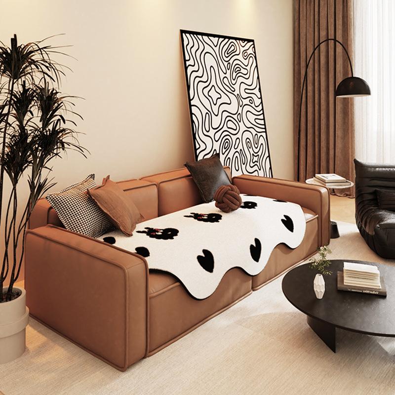 Imitation Rabbit Fur Shaped Sofa Cushion Cartoon Creative Sofa Cushion Cover Cloth Irregular Sofa Towel